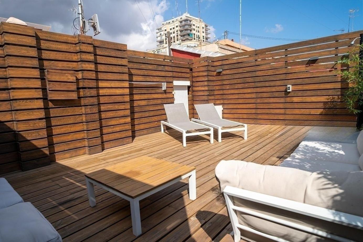 Atico Con Terraza Y Jacuzzi En El Centro Apartment Valencia Ruang foto